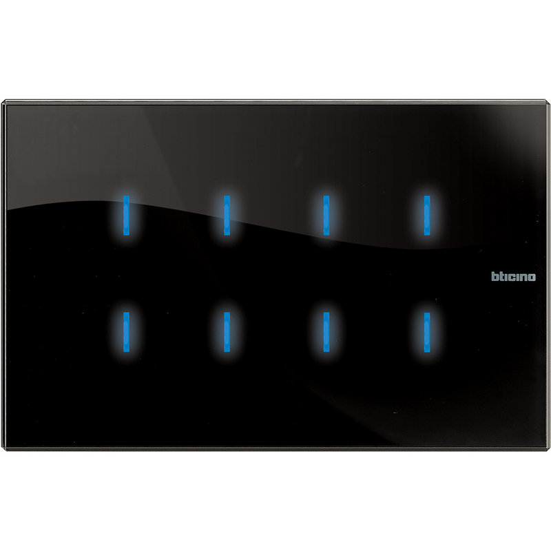 [BTI-HS4657M4] Bticino HS4657M4 - Commande tactile Axolute BUS version 8 fonctions - Nighter