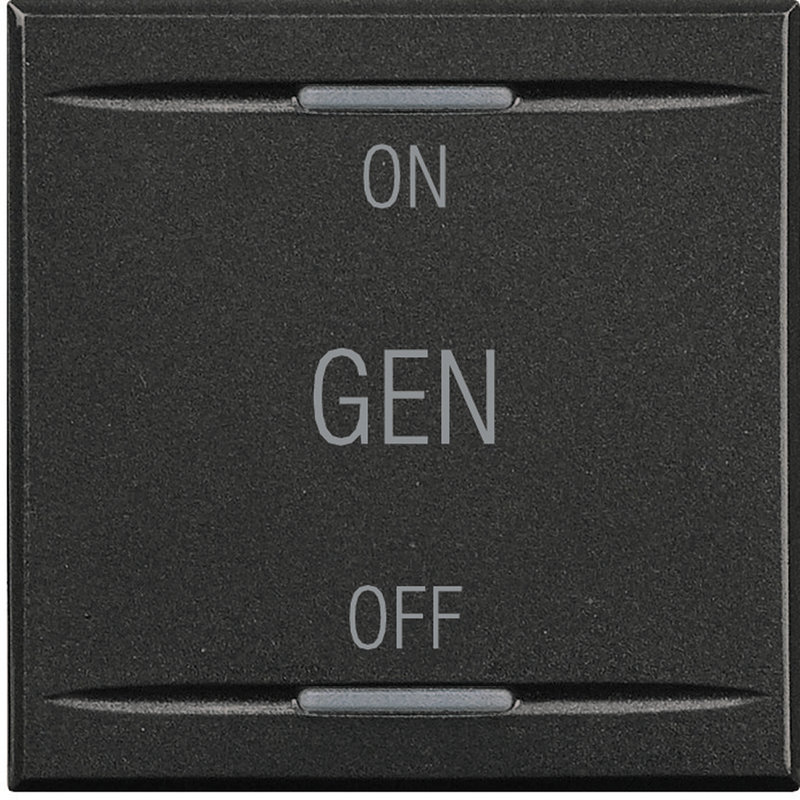 [BTI-HS4911/2AF] Bticino HS4911/2AF - Manette Axolute symbole ON , OFF et GEN 2 modules - Anthracite