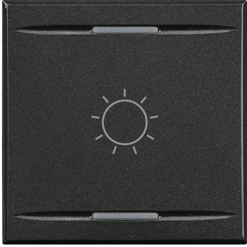 [BTI-HS4911/2BA] Bticino HS4911/2BA - Manette Axolute symbole lumière type bascule 2 modules - Anthracite