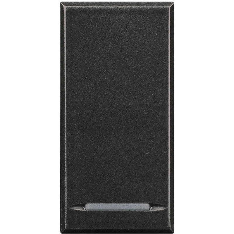 [BTI-HS4915] Bticino HS4915 - Manette Axolute neutre type poussoir 1 module - Anthracite