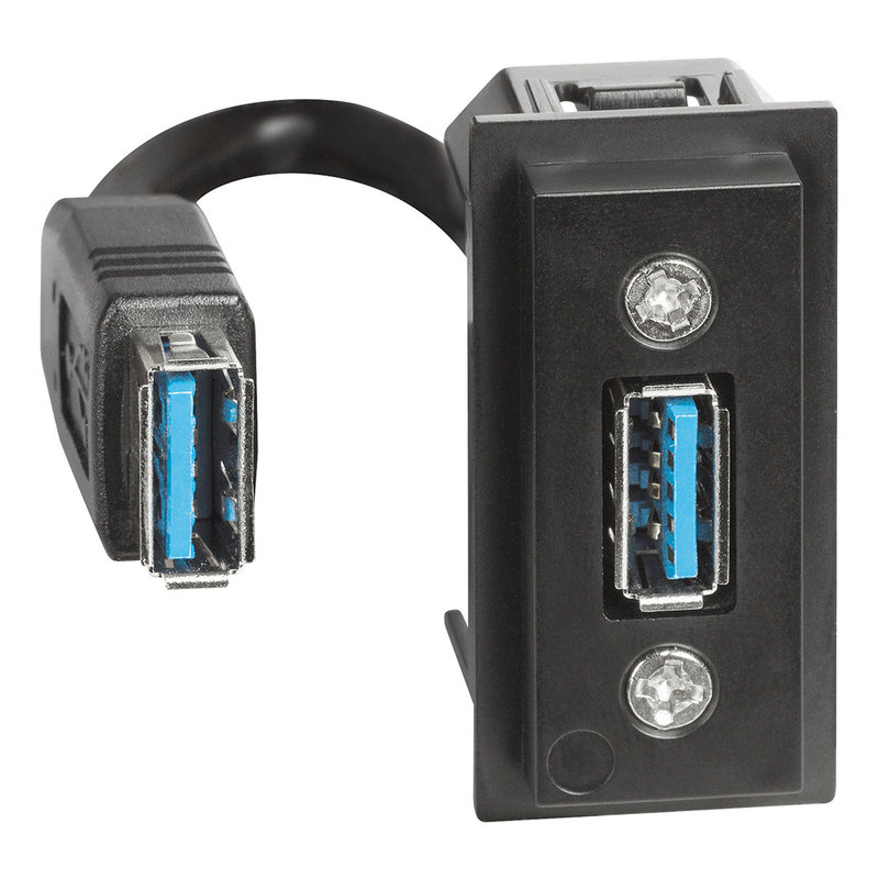 [BTI-BTK4285P] Bticino BTK4285P - Prise USB Type-A préconnectorisée Living Now - 1 module