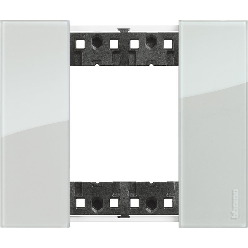 [BTI-BTKA4802DA] Bticino BTKA4802DA - Plaque de finition Living Now Collection Les Blancs 2 modules finition Ciel