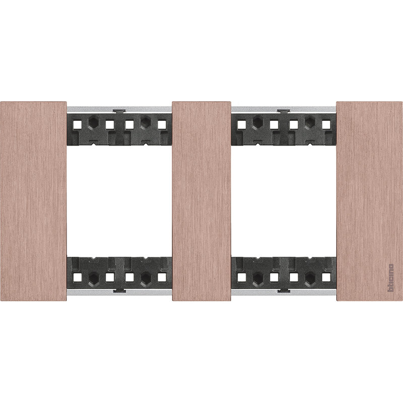 [BTI-BTKA4802M2ZM] Bticino BTKA4802M2ZM - Plaque de finition Living Now Collection Les Sables 2x2 modules finition Cuivre