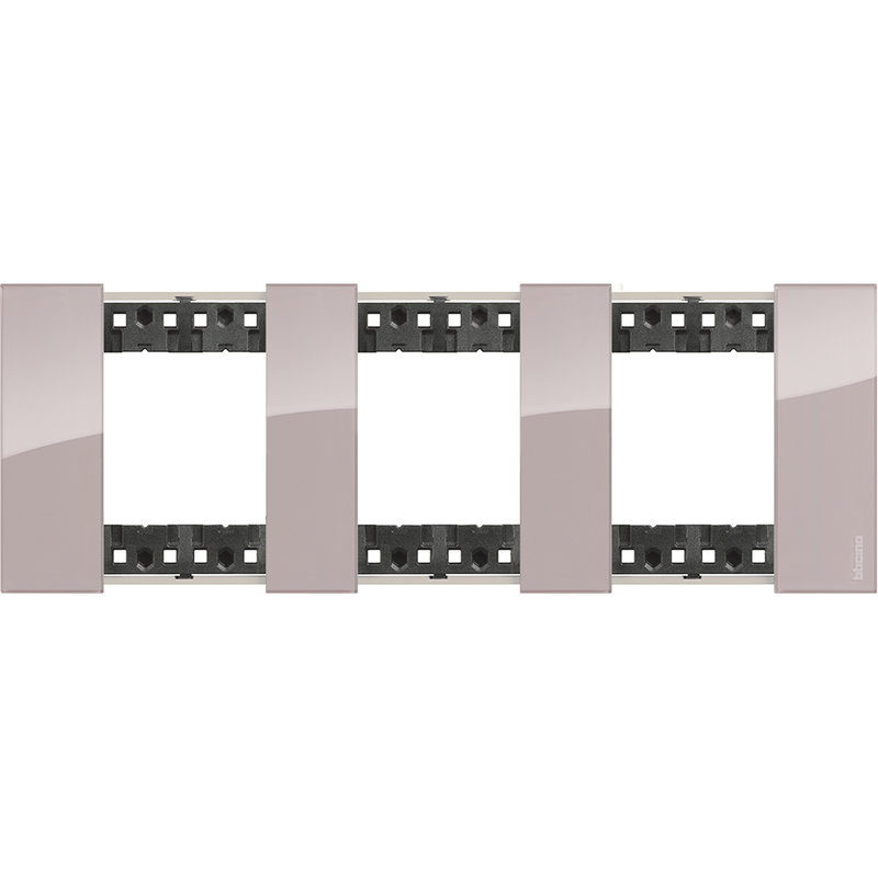 [BTI-BTKA4802M3DM] Bticino BTKA4802M3DM - Plaque de finition Living Now Collection Les Sables 3x2 modules finition Aurore