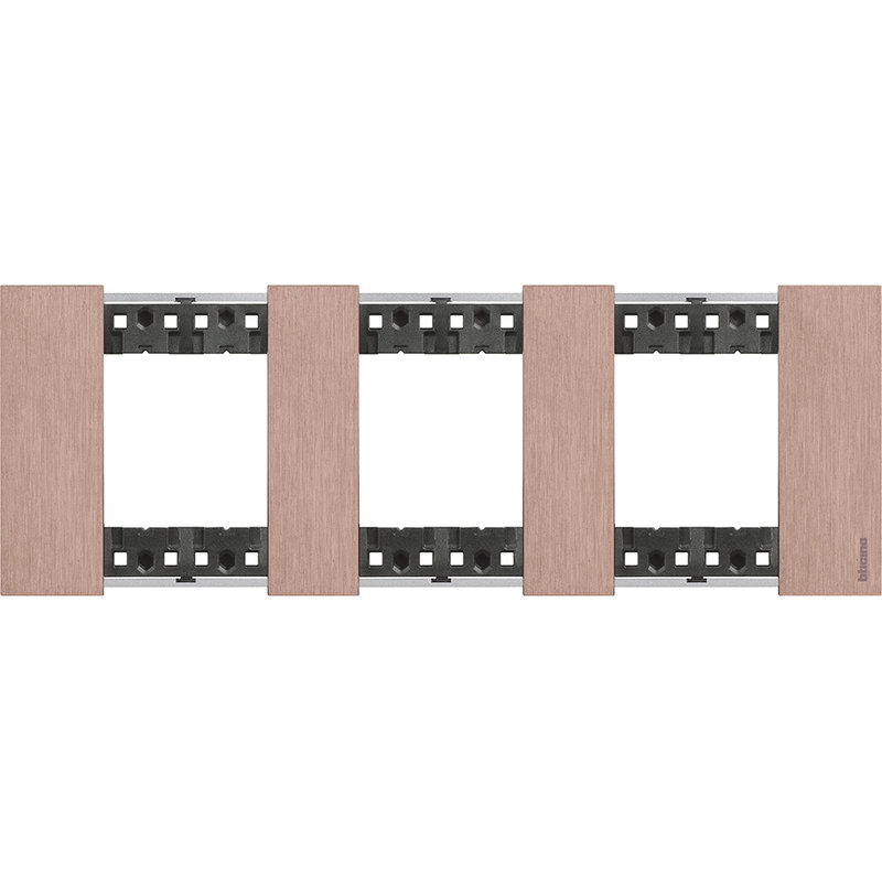 [BTI-BTKA4802M3ZM] Bticino BTKA4802M3ZM - Plaque de finition Living Now Collection Les Sables 3x2 modules finition Cuivre