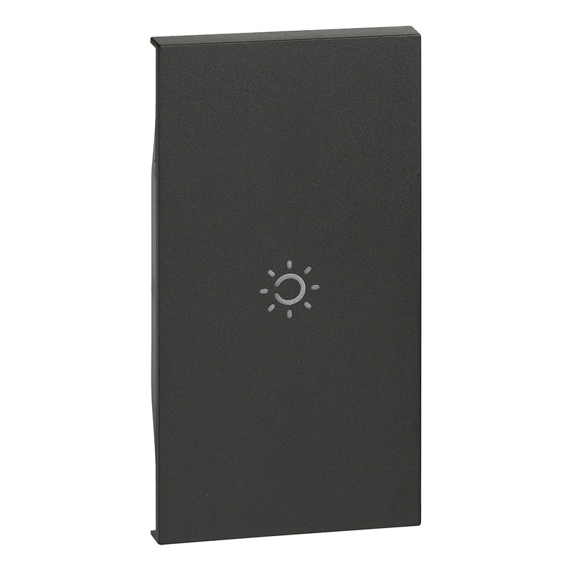 [BTI-BTKG01M2A] Bticino BTKG01M2A - Enjoliveur Living Now avec marquage lumière 2 modules - noir