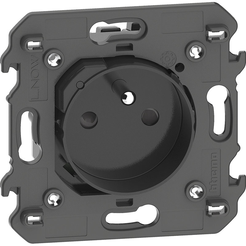 [BTI-BTKG4142AC] Bticino BTKG4142AC - Prise connectée Living Now with Netatmo 2 modules - noir