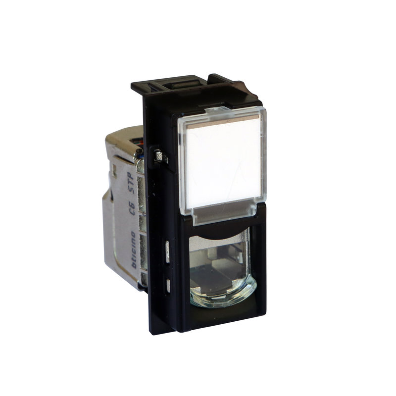 [BTI-BTKG4279C6S] Bticino BTKG4279C6S - Prise RJ45 blindée cat.6 STP Living Now 1 module - noir