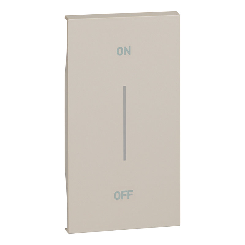 [BTI-BTKM01MH2AG] Bticino BTKM01MH2AG - Enjoliveur Living Now avec marquage ON/OFF MyHOME_Up 2 modules - sable