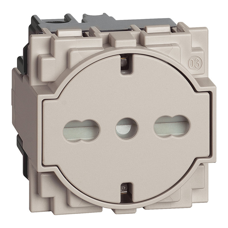 [BTI-BTKM4140A16F] Bticino BTKM4140A16F - Prise Surface standard italien/germanique Living Now - 2 modules