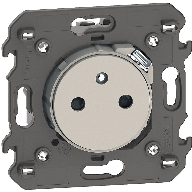 [BTI-BTKM4142USB] Bticino BTKM4142USB - Prise de courant Surface avec prise USB Type-C Living Now 2 modules - sable
