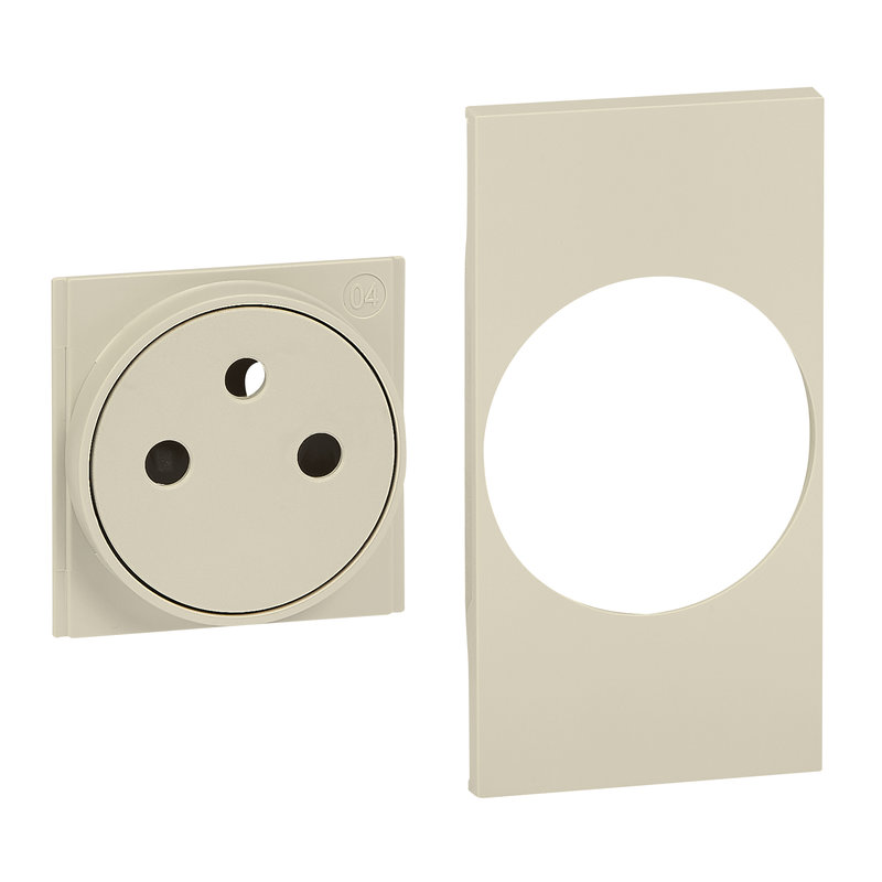 [BTI-BTKM55F] Bticino BTKM55F - Enjoliveur Living Now pour prise de courant Surface 2 modules - sable