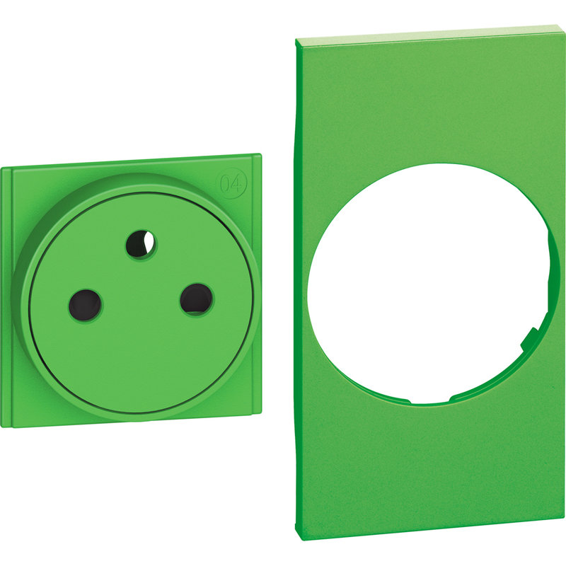 [BTI-BTKV55F] Bticino BTKV55F - Enjoliveur Living Now pour prise de courant Surface 2 modules - vert