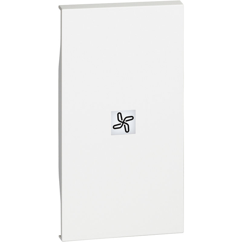 [BTI-BTKW01M2RN] Bticino BTKW01M2RN - Enjoliveur Living Now avec marquage ventilateur 2 modules - blanc