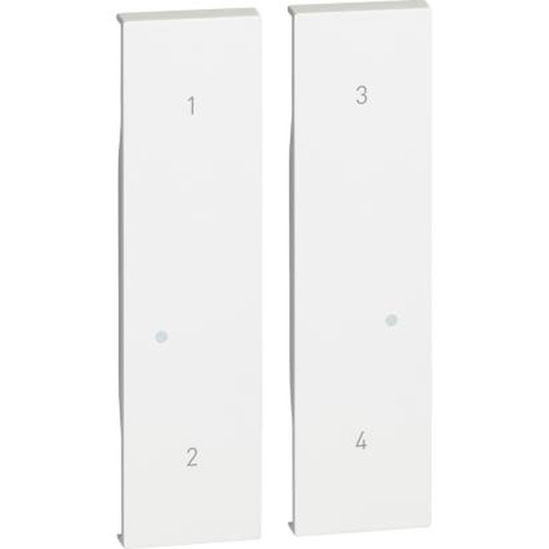 [BTI-BTKW37M2] Bticino BTKW37M2 - Enjoliveur Living Now with Netatmo pour commande 4 scénarios 2 modules - blanc