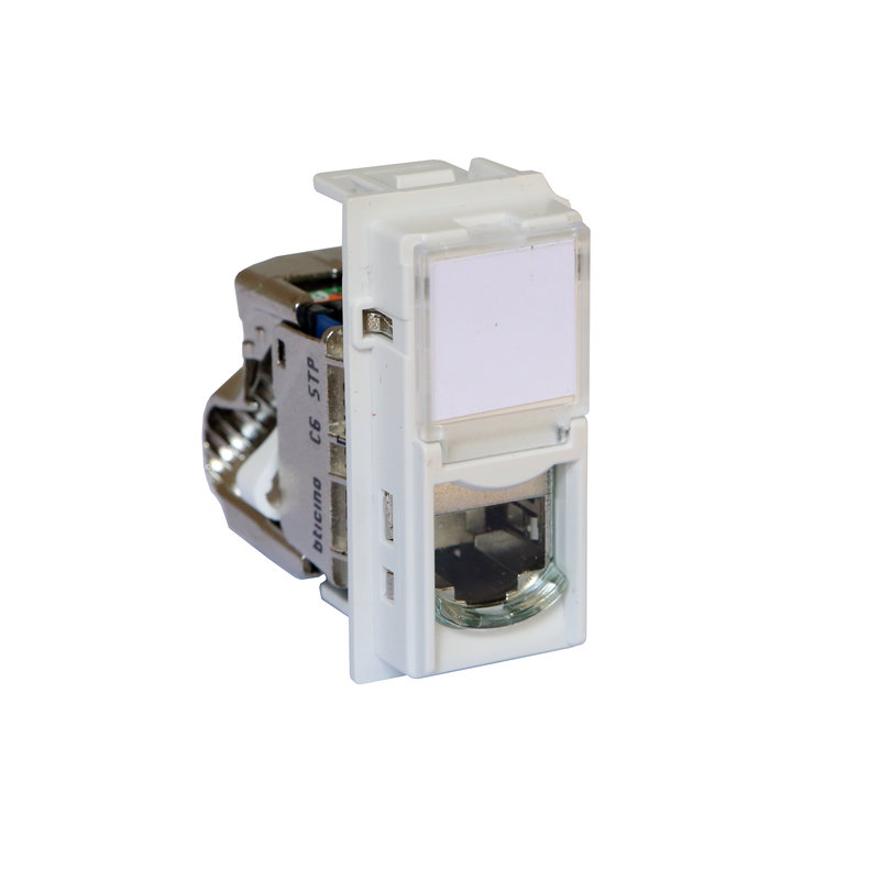 [BTI-BTKW4279C6S] Bticino BTKW4279C6S - Prise RJ45 blindée cat.6 STP Living Now 1 module - blanc