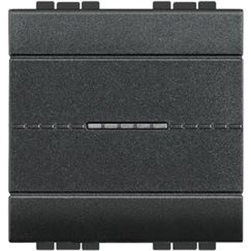 [BTI-BTL4053M2AN] Bticino BTL4053M2AN - Interrupteur ou va et vient Livinglight 16AX 250V~ - Anthracite - 2 modules