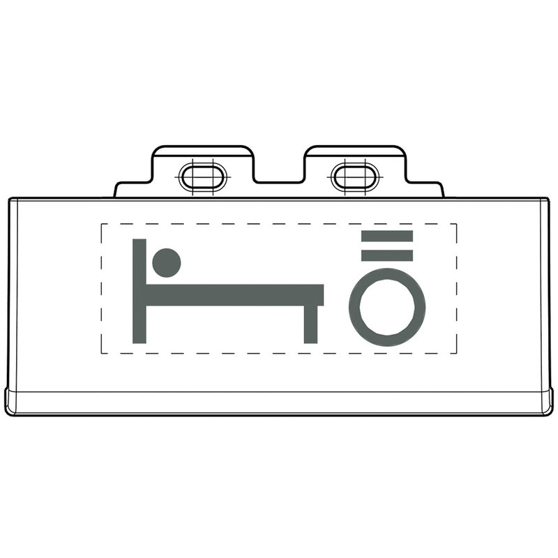 [BTI-L4915SETBL] Bticino L4915SETBL - Kits de 50 pictogrammes éclairables avec symbole lumière lit - Anthracite