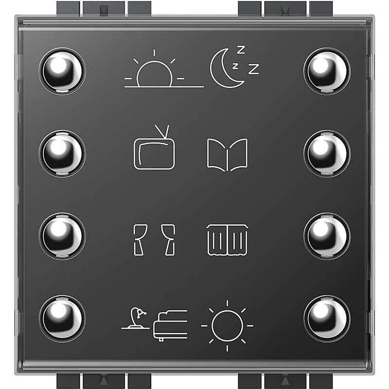 [BTI-LN4652] Bticino LN4652 - Commande 8 boutons-poussoirs MyHOME_Up Livinglight