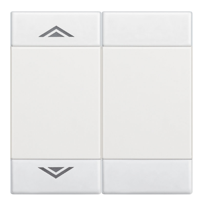 [BTI-N4911M2AHN] Bticino N4911M2AHN - Manette Livinglight symbole montée et descente 2 modules - blanc