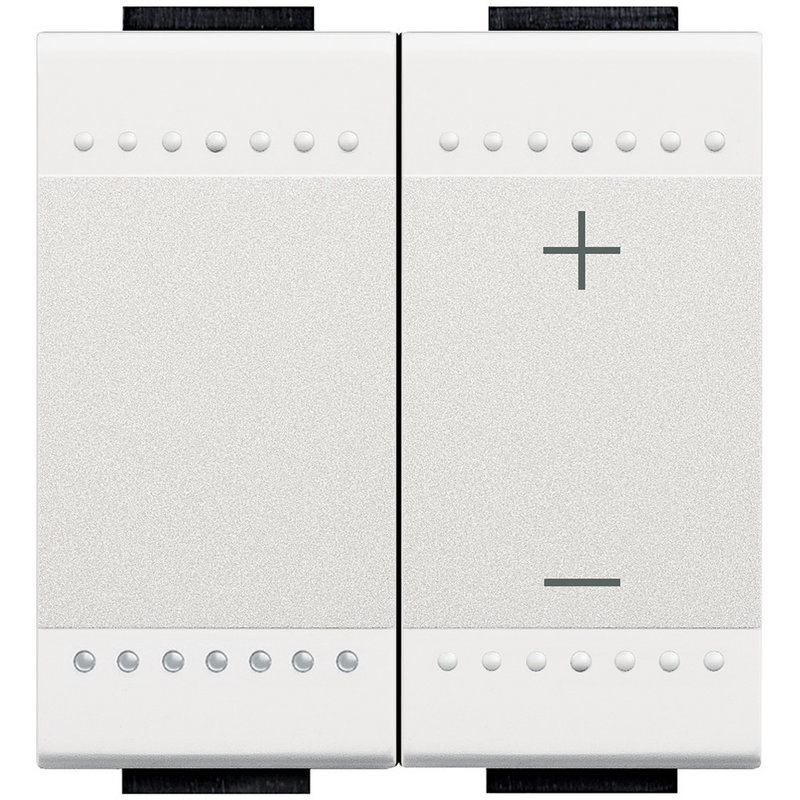 [BTI-N4411N] Bticino N4411N - Variateur toutes lampes 2 fils sans neutre Livinglight - Blanc - 2 modules