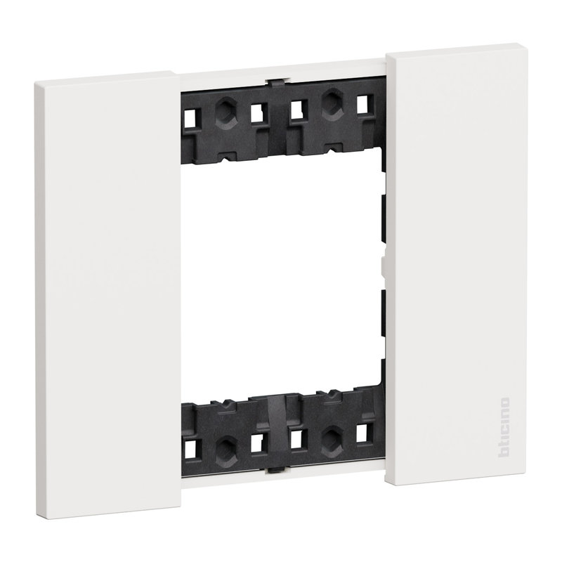 [BTI-BTKA4802KW] Bticino BTKA4802KW - Plaque de finition Living Now Collection Les Blancs 2 modules finition Blanc