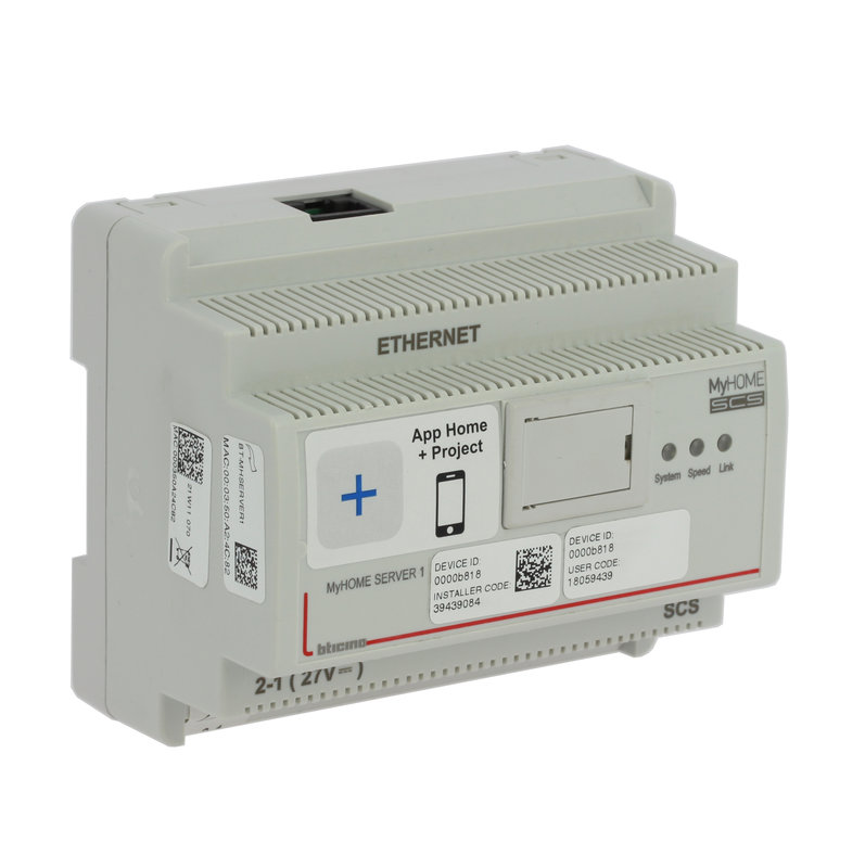 [BTI-BTMYHOMESERVER1] Bticino BTMYHOMESERVER1 - Passerelle de programmation modulaire MyHOME - 6 modules