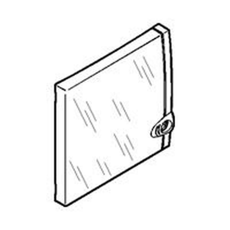 Legrand 001338 - Porte IP40 IK07 pour coffret capacité mini 8 à 9 modules - transparente