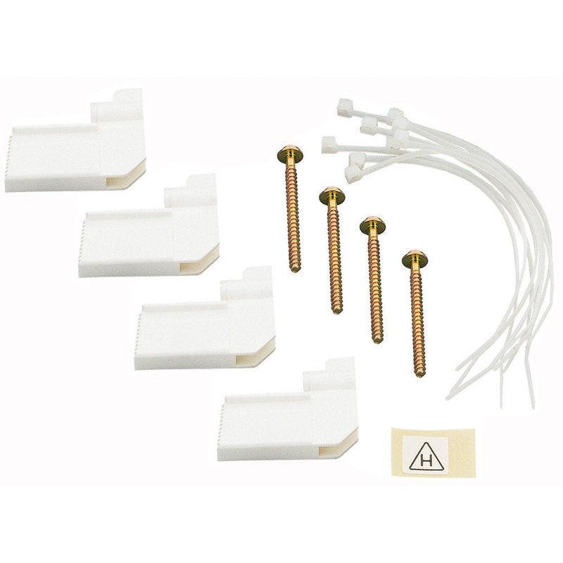 Legrand 001490 - Ensemble de fixation coffret encastré - 4 griffes + colliers attache-câbles
