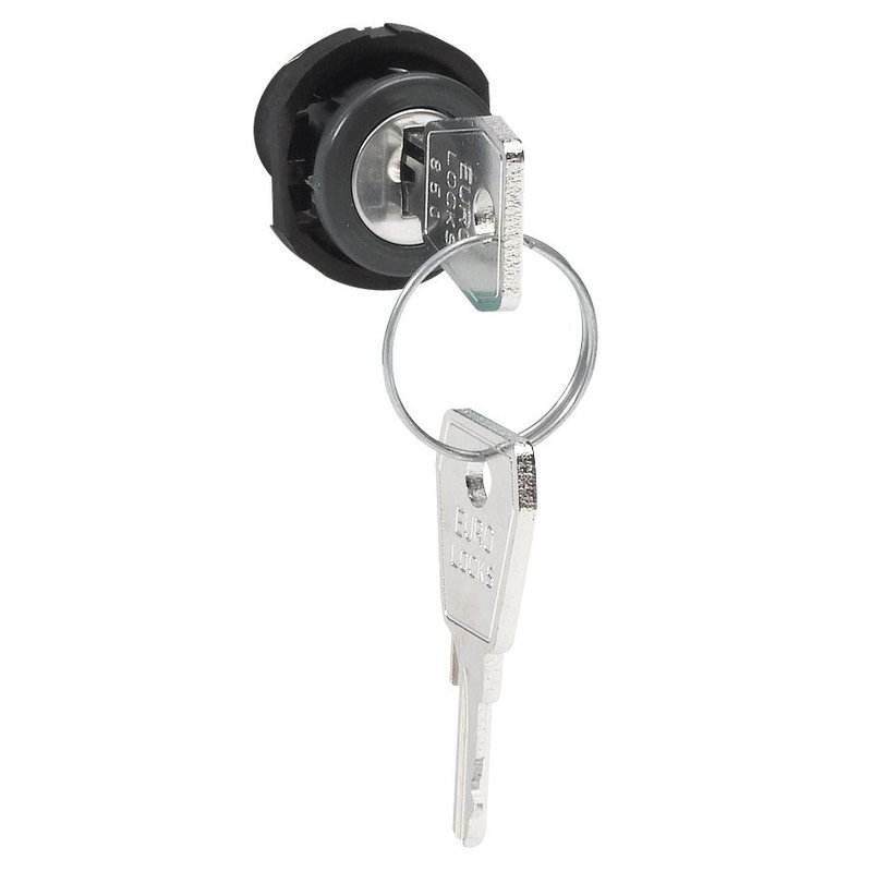 Legrand 001766 - Serrure à clé n° 850 pour coffrets Hypra avec volet plastique transparent