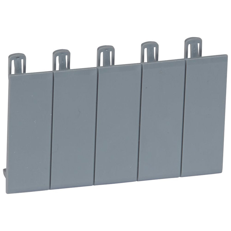 Legrand 001961 - Obturateurs 5 modules sécables - gris foncé L746A
