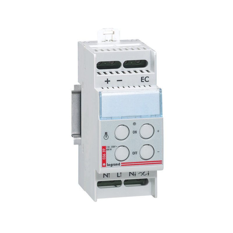 Legrand 003659 - Variateur de lumière pour lampes à incandescence et halogènes - 2 modules DIN