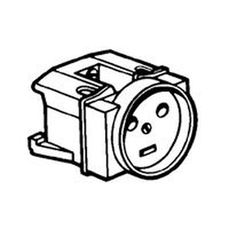Legrand 004290 - Prise de courant modulaire 20A 400V~ - 2P+T à éclips - 3,5 modules