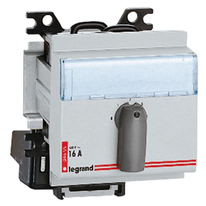 Legrand 004656 - Commutateur rotatif modulaire 2 directions rappel à l'arrêt - 2P 16A 400V~ 3 mod