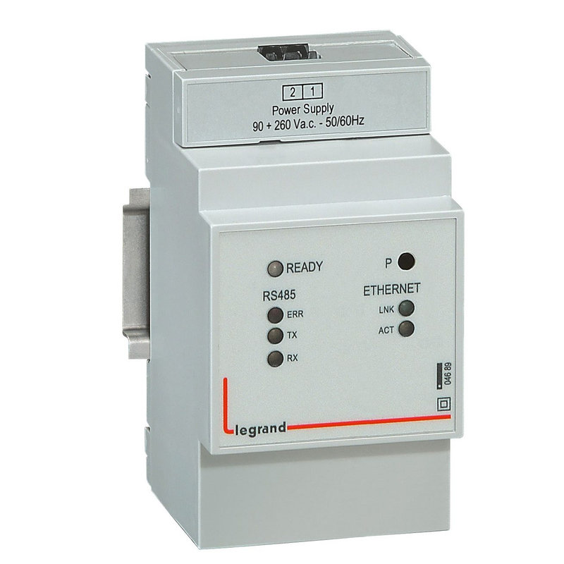 Legrand 004689 - Convertisseur IP- RS485 et Ethernet 90V~ à 260V~ - 3 modules