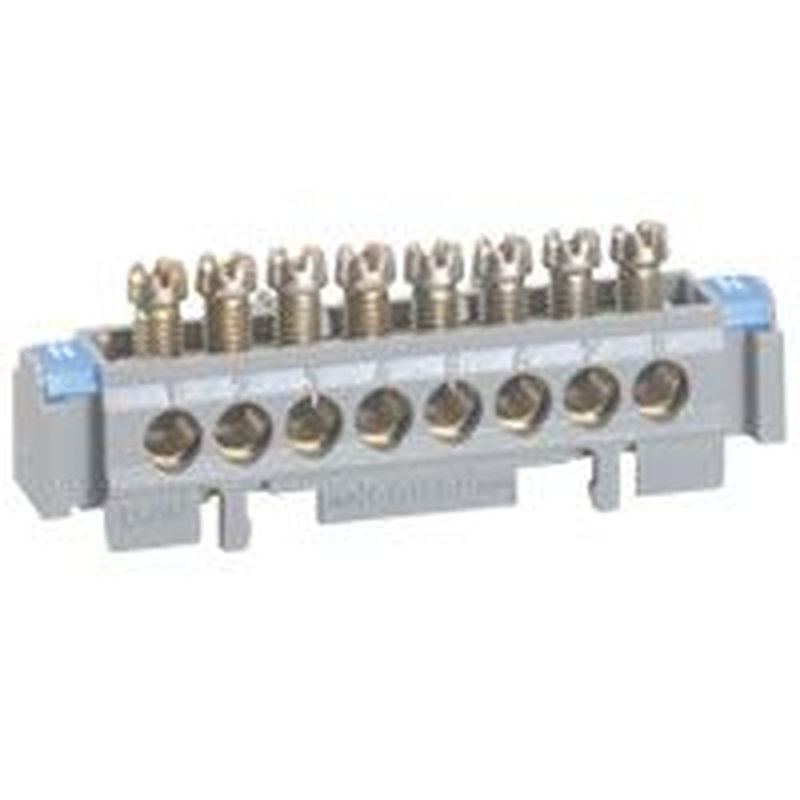Legrand 004825 - Bornier répartition nu sur support - 1 connexion 6mm² à 25mm² - longueur 141mm