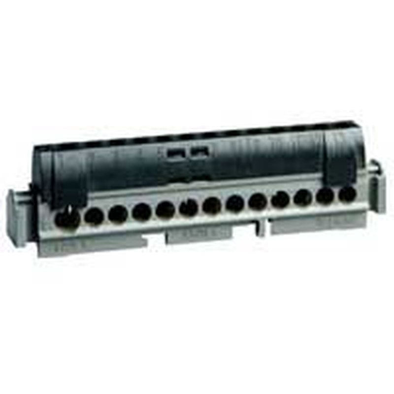 Legrand 004856 - Bornier de répartition isolé IP2X phase - 1 connexion 6 à 25mm² - longueur 176mm