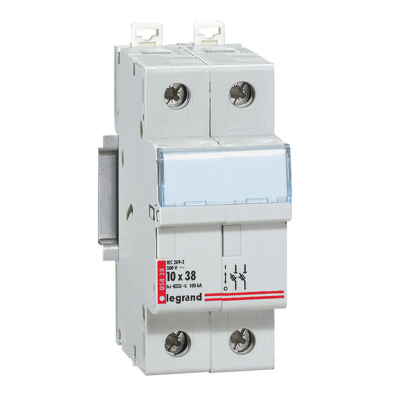 Legrand 005828 - Coupe-circuit sectionneur - 2P - cartouche cylind ind 10x38 - 500 V~