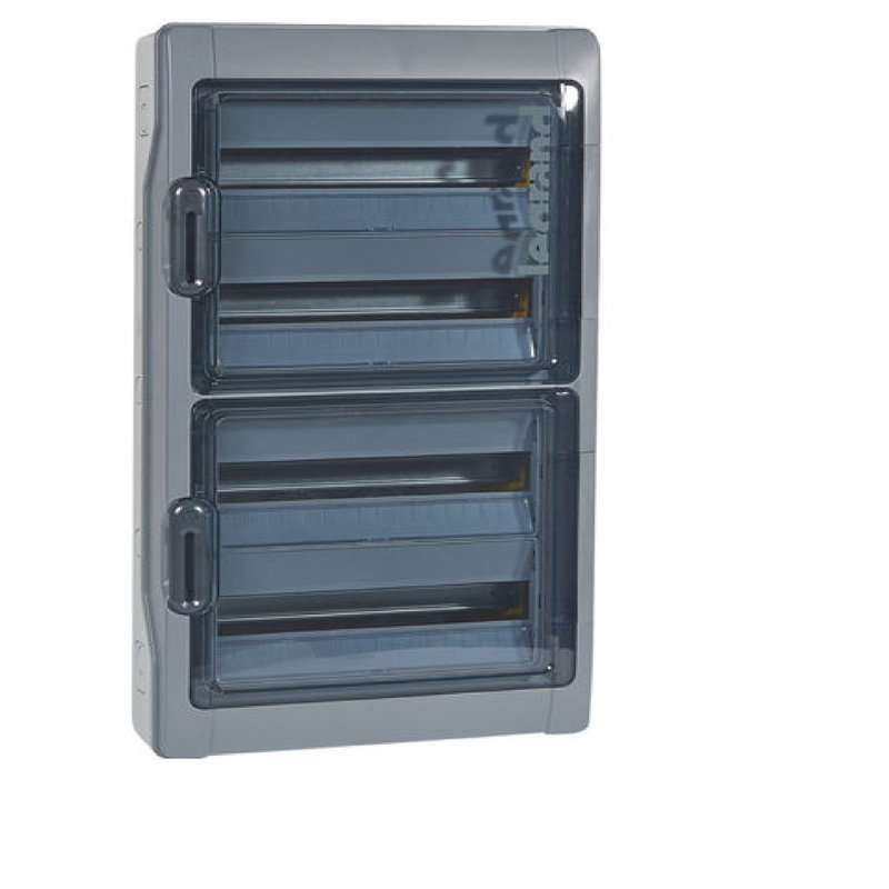 Legrand 001927 - Coffret étanche Plexo³ 4x18 modules avec embouts perforation directe prémontés