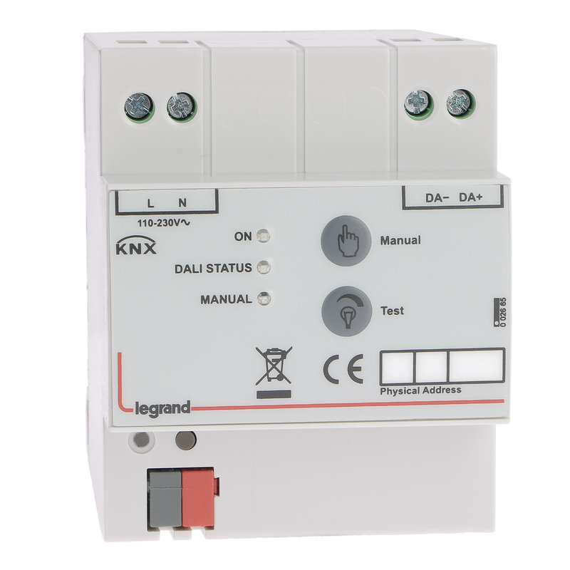 Legrand 002665 - Passerelle modulaire DALI BUS KNX - 16 groupes