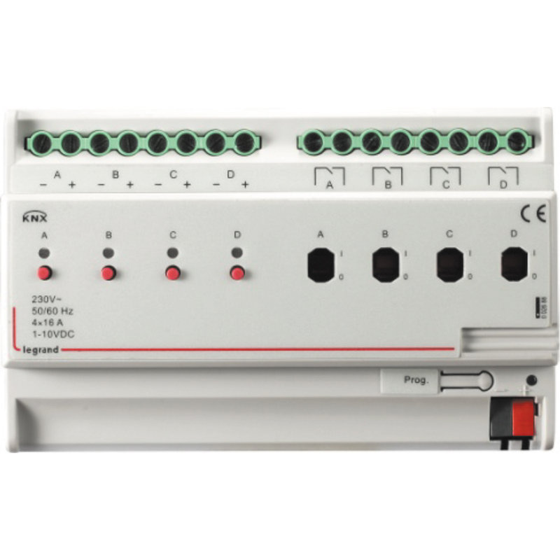 Legrand 002688 - Contrôleur modulaire - variation BUS KNX - 4 sorties 1-10V + 4 sorties 16A -8mod