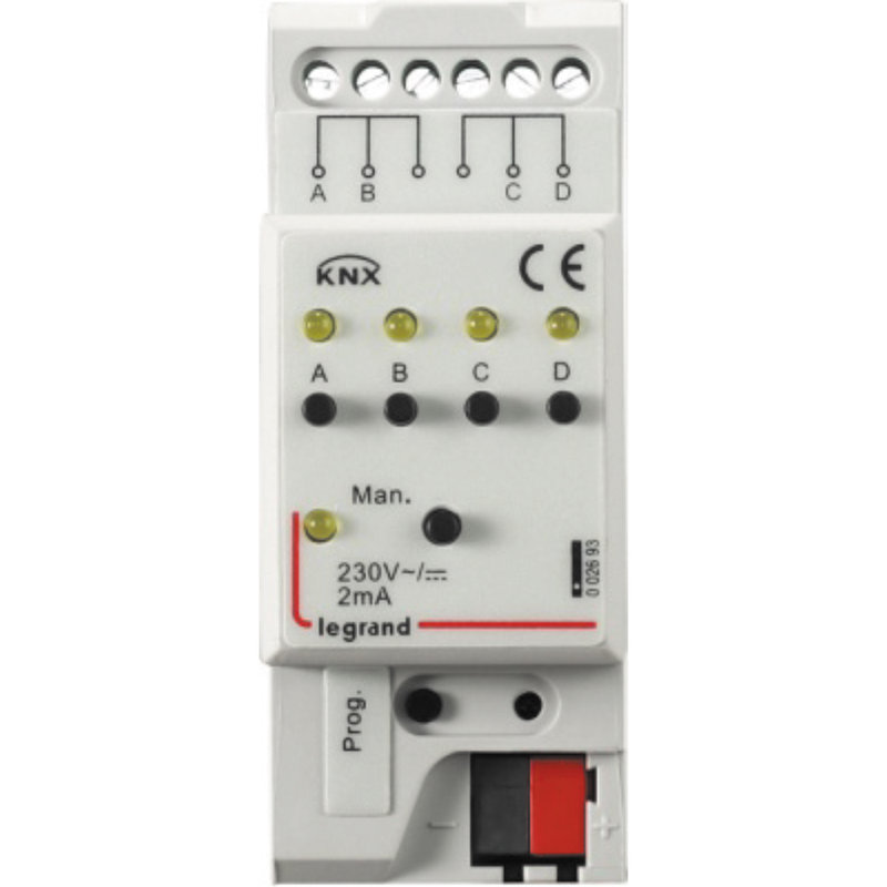 Legrand 002693 - Interface BUS KNX pour raccordement de contact binaire - 2 modules