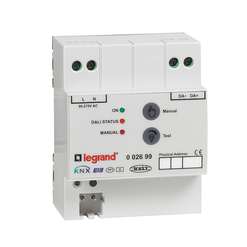Legrand 002699 - Passerelle modulaire DALI BUS KNX - 64 ballasts
