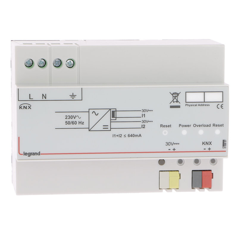 Legrand 003507 - Alimentation modulaire - pour ligne BUS KNX - 640mA