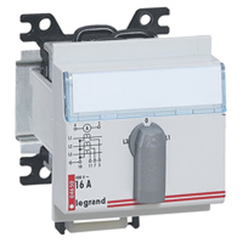 Legrand 004652 - Commutateur de voltmètre modulaire triphasé 4 positions - 3 modules