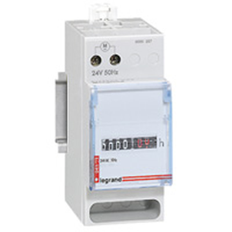 Legrand 004691 - Compteur horaire totalisateur modulaire affichage numérique - 24V~ 50Hz 2 mod