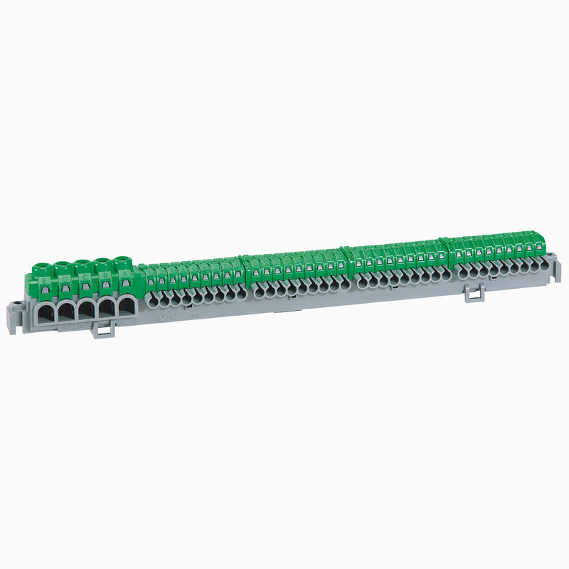 Legrand 005053 - Bornier de répartition IP2X - connexion auto - 5 bornes à cage - L 276mm