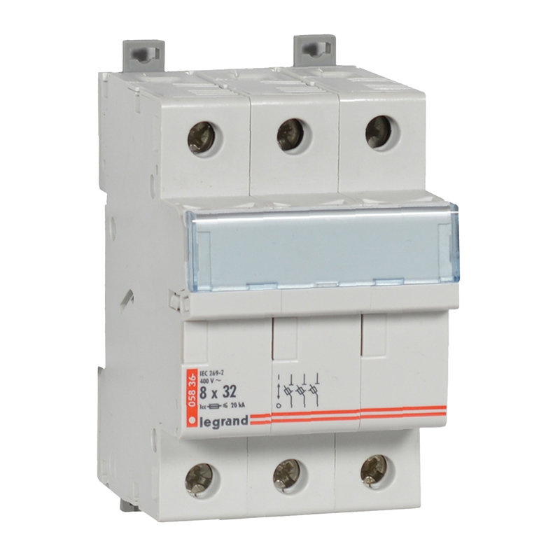 Legrand 005836 - Coupe-circuit sectionneur - 3P - cartouche cylind ind 8x32 - 400V~~