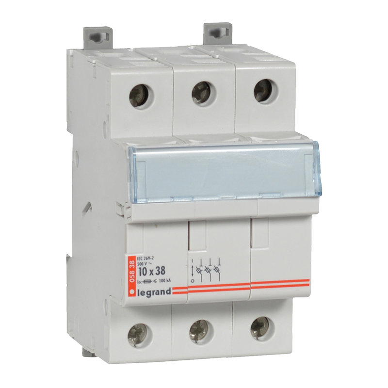 Legrand 005838 - Coupe-circuit sectionneur - 3P - cartouche cylind ind 10x38 - 500 V~