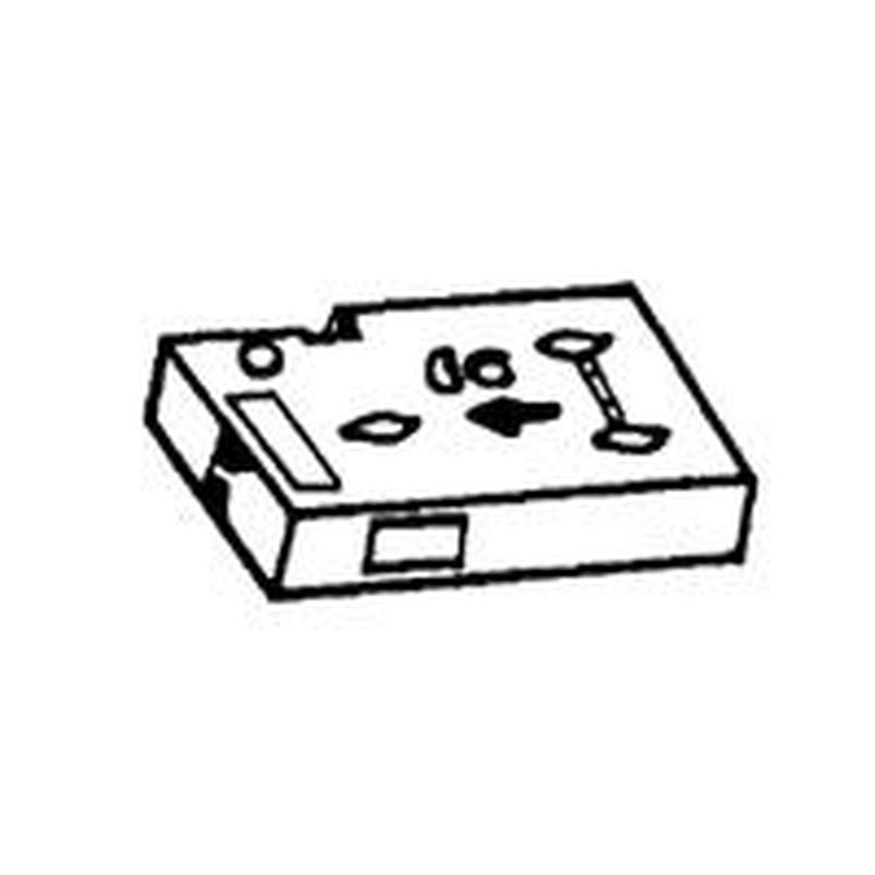 Legrand 006321 - Recharge ruban blanc - titreuse réf.006320 largeur 9mm - compatible BROTHER